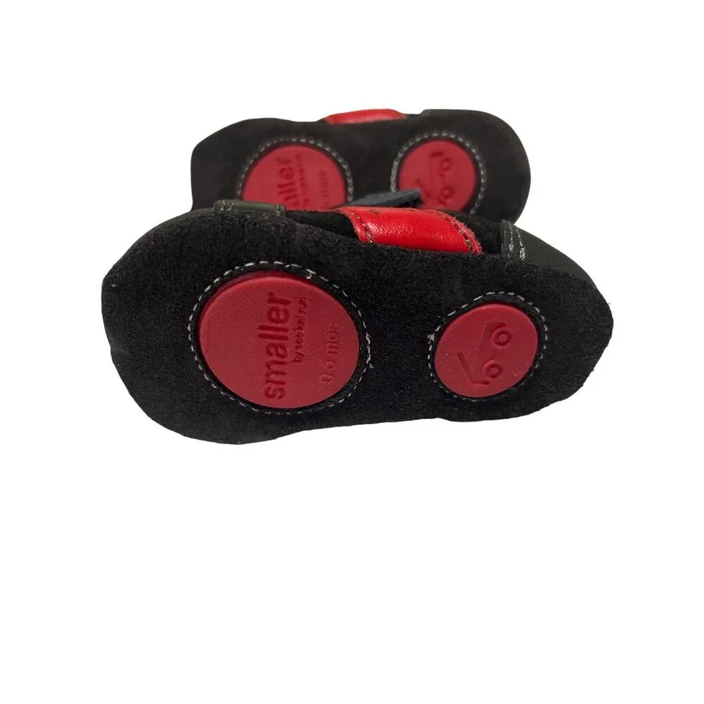 Smaller By See Kai Run Leather Baby Shoes 0-6 Months Navy Black Red Soft Sole